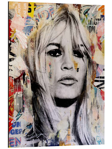 Aluminium print Brigitte Bardot Portrait II