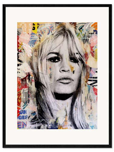 Innrammet kunsttrykk Brigitte Bardot Portrait II