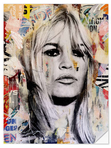 Wall sticker Brigitte Bardot Portrait II