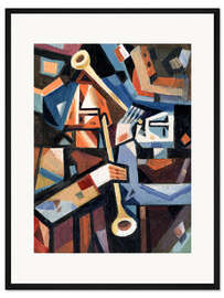 Gerahmter Kunstdruck Musiker