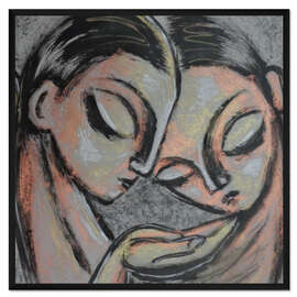 Gerahmter Kunstdruck Schwestern