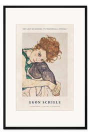 Gerahmter Kunstdruck Art is Primordially Eternal - Egon Schiele