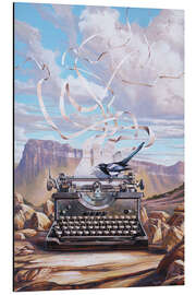 Alubild Old Typewriter - Georg Huber