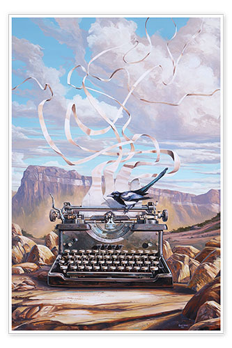 Poster Old Typewriter