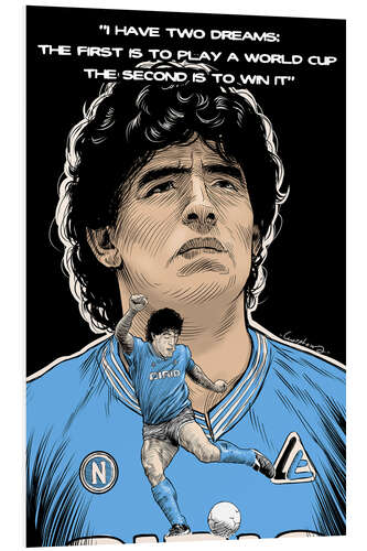 Bilde på skumplate Diego Armando Maradona