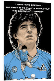 Foam board print Diego Armando Maradona