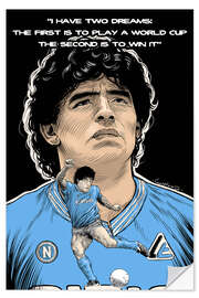 Vinilo para la pared Diego Armando Maradona