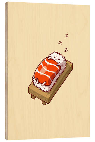 Quadro de madeira Nigiri Sake