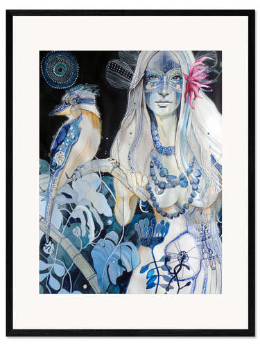 Impresión de arte enmarcada Culburra Aussie Goddess