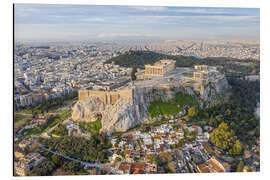 Aluminium print The Acropolis of Athens from a drone