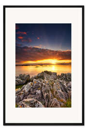 Gerahmter Kunstdruck Schottische Küste