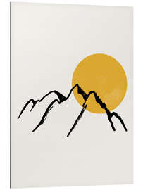 Magnettafel Sonnenaufgang in den Bergen III