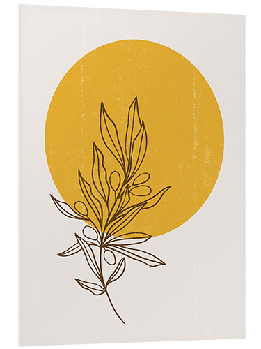 PVC print Sunset with olive branch