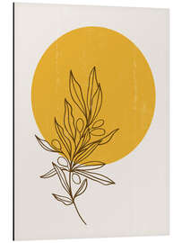 Magnettafel Sonnenuntergang mit Olivenzweig