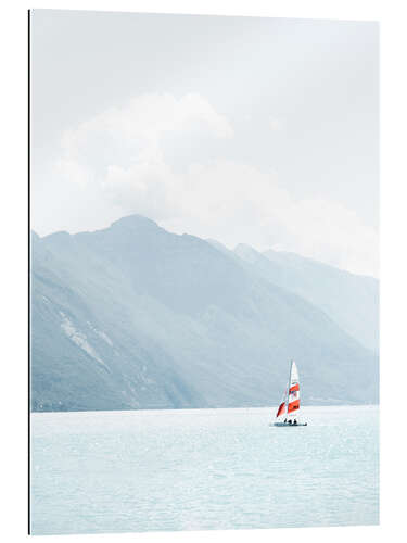 Gallery Print Segelboot am Gardasee