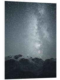 Foam board print Milky Way in the Swiss Alps