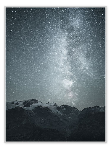 Plakat Milky Way in the Swiss Alps