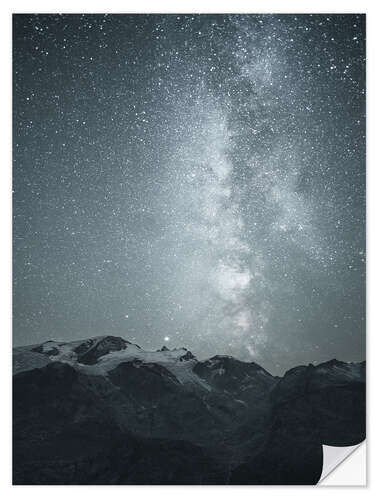 Naklejka na ścianę Milky Way in the Swiss Alps