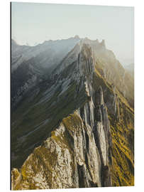 Aluminiumtavla Mount Schäfler in the Swiss Alps