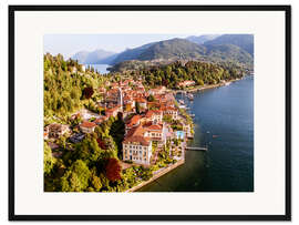 Gerahmter Kunstdruck Bellagio am Comer See, Italien