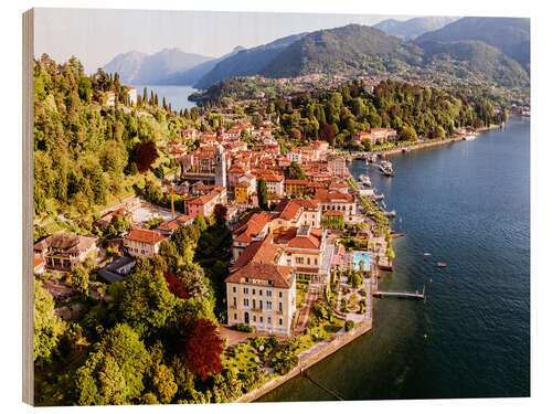 Holzbild Bellagio am Comer See, Italien