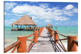 Magnettafel Steg am karibischen Meer