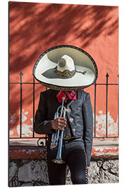 Aluminium print The mariachi with no name