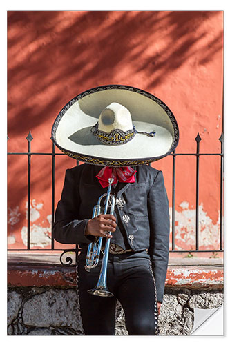 Selvklæbende plakat The mariachi with no name