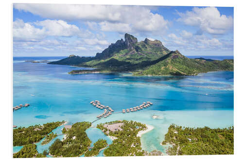 Hartschaumbild Bora Bora Insel II