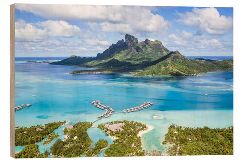 Holzbild Bora Bora Insel II