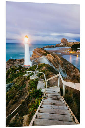 PVC-taulu Lighthouse on the coast of New Zealand