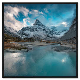 Gerahmter Kunstdruck Unberührte Walliser Alpen
