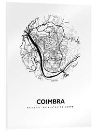 Gallery print City map of Coimbra