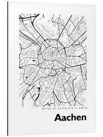 Magnettafel Aachen Stadtplan