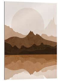 Gallery print Reflection of water in the mountains