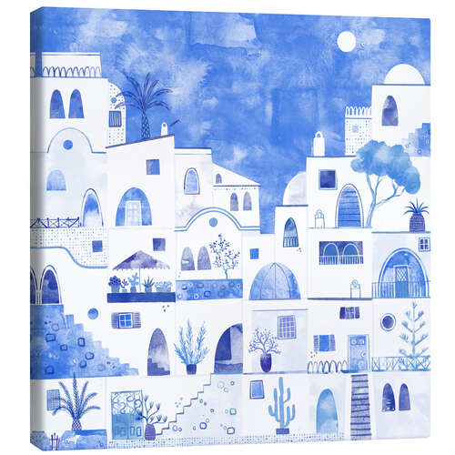 Canvas print Santorini