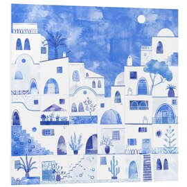 Hartschaumbild Santorini