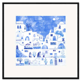 Gerahmter Kunstdruck Santorini