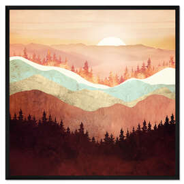 Gerahmter Kunstdruck Amber Vista