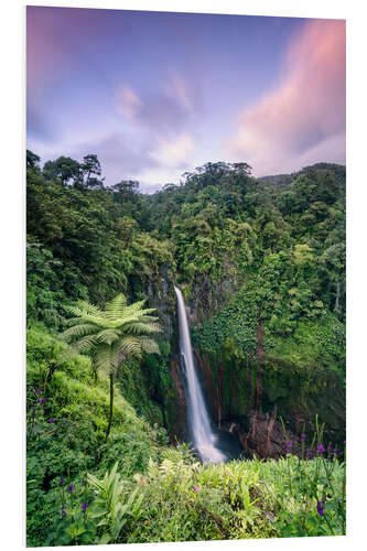 Foam board print Waterfall in Costa Rica