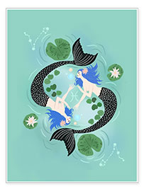 Wandbild  Fische Tierkreis - Taika Tori
