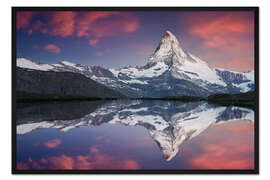 Gerahmter Kunstdruck Matterhorn Sonnenaufgang