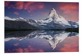 Hartschaumbild Matterhorn Sonnenaufgang