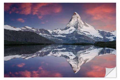 Naklejka na ścianę Matterhorn sunrise