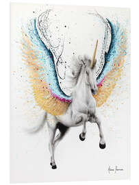 Foam board print Whimsical Unicorn