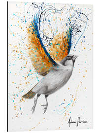 Aluminium print Golden Prosperity Bird