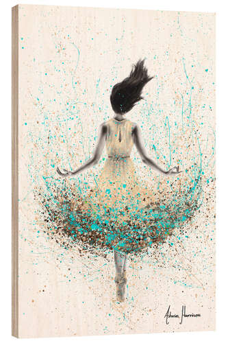 Wood print Wheat River Ballerina