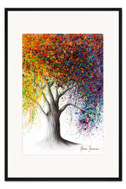 Gerahmter Kunstdruck Baum der Jahreszeiten