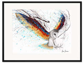 Gerahmter Kunstdruck Wächter-Eule