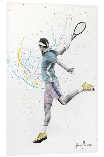 Tableau en PVC Le joueur de tennis